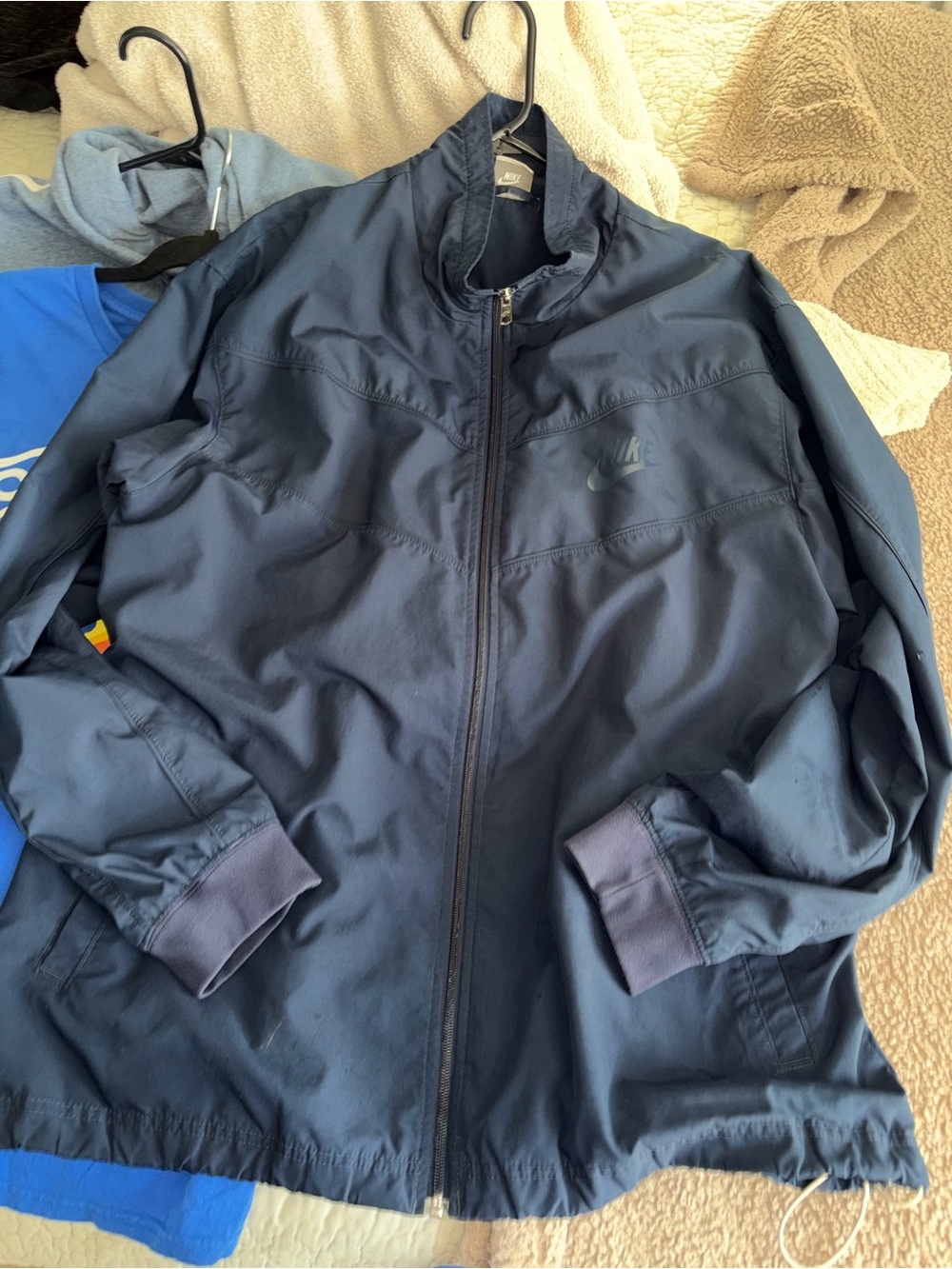Nike Navy Windbreaker Jacket XXL